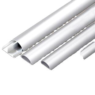 贴铝合金线槽加厚地线槽防踩地面走线槽电线半圆明线卡扣金属固定