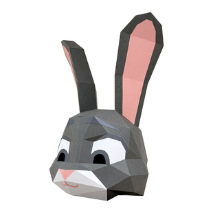 圣诞节可爱动物全脸面具狐狸兔子头套网红动漫cos拍摄道具装饰品