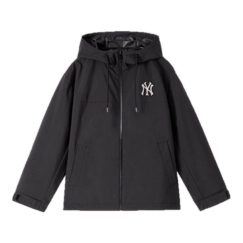 MLB官方 男女情侣大LOGO连帽防泼水夹克外套秋季新款WJB80