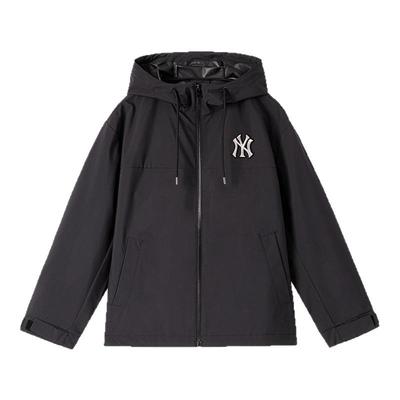 MLB官方 男女情侣大LOGO连帽防泼水夹克外套25秋季新款WJB80