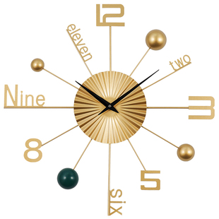 挂钟客厅家用时尚2025新款意式轻奢时钟现代简约大气创意挂墙钟表