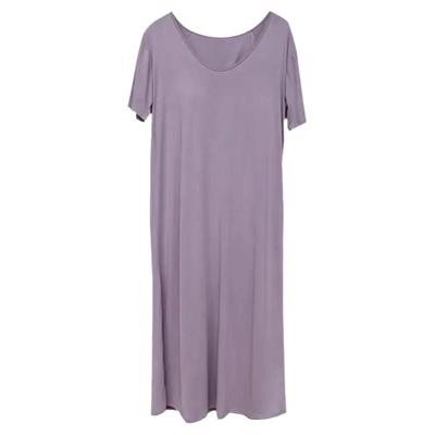 带胸垫脚踝长款外穿睡裙