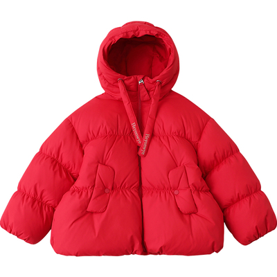 女童羽绒服短款2025冬季新款加厚中大童装儿童羽绒服90绒外套4256