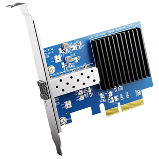 GRIS PCI-E3.0光纤网卡网吧无盘启动SFP+万兆网卡服务器realtek瑞昱RTL8127AF视觉采集LC多单模块10Gbps电脑