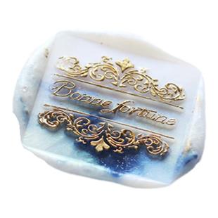 INS手账欧式复古黄铜章头猫咪火漆月亮印章铜头学生日记封印请柬