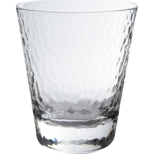 日式锤目纹玻璃杯家用高档茶杯牛奶杯果汁杯家用酒杯饮料杯子套装