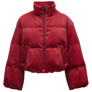 Vero Moda羽绒服女2026春季新款90白鸭绒泡芙红色羽绒服325423003