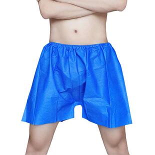 一次性短裤厚款不透桑拿按摩内裤美容院男女汗蒸推拿汗蒸服四角裤