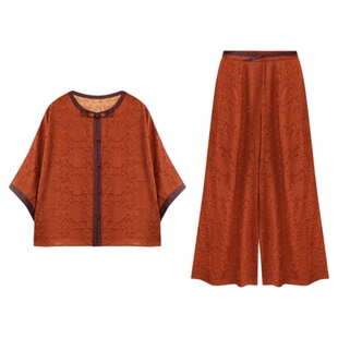 萧娘【白茶】剪花绡红云纱新中式外套桑蚕丝国风女宽松外套夏5325