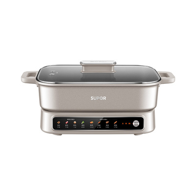 苏泊尔电火锅多功能电煮锅猛火加热电子控温家用分体式火锅可收纳