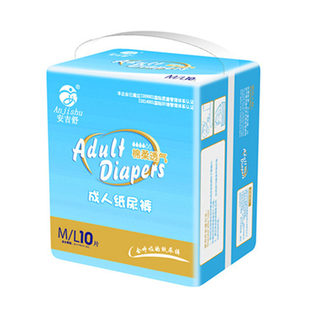安吉舒成人纸尿裤XL特大码男老人尿不湿ML中大号非老年拉拉裤女