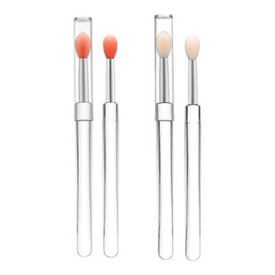 lovelykitten唇刷带盖硅胶润唇膏唇膜刷便携眼影亮片口红化妆刷子