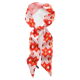 红色长条小丝巾女春秋扎头编发带绑包包丝带ins飘带脖子装饰腰带