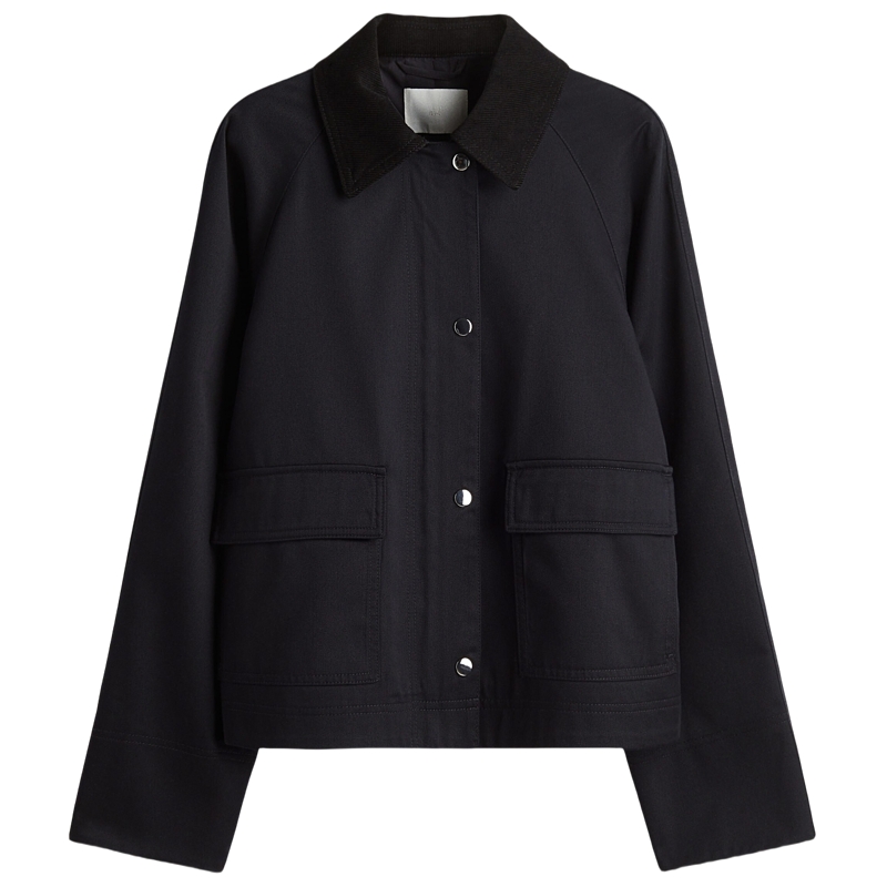 【徐若晗同款】HM女装短外套秋季新款慵懒巴恩风工装夹克1288081