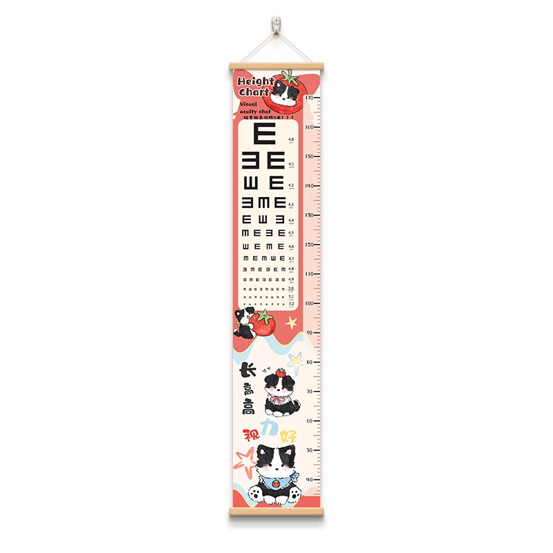 幼儿园家用身高实力测量表装饰画