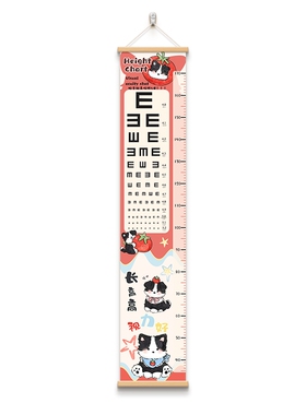 幼儿园家用身高实力测量表装饰画