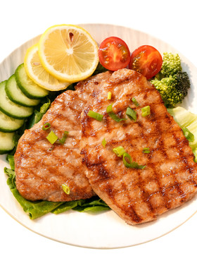 原肉原切早餐肉排猪排