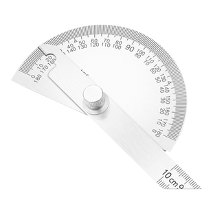 不锈钢量角器高精度角尺木工角度尺子测量工具工业级多功能角度规