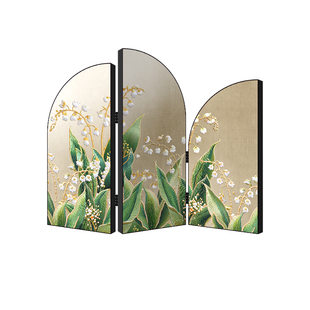 客厅桌面小屏风摆件2025新款法式复古电视柜书房摆画可折叠装饰画