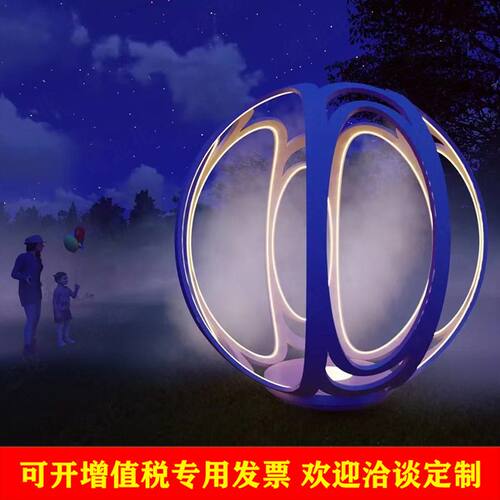 景区旅游点网红打卡喷雾门 户外花瓣水雾门 发光不锈钢雾森道具
