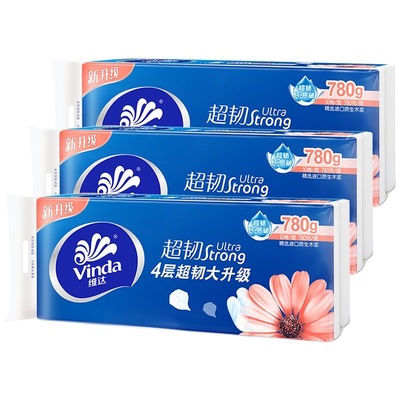 维达超韧780g10卷提装无芯卷纸