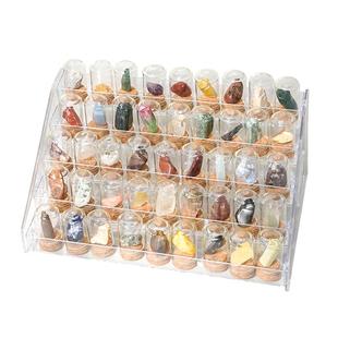 90种天然水晶原石矿石标本矿物微型博物馆家居摆件宝石收藏礼盒