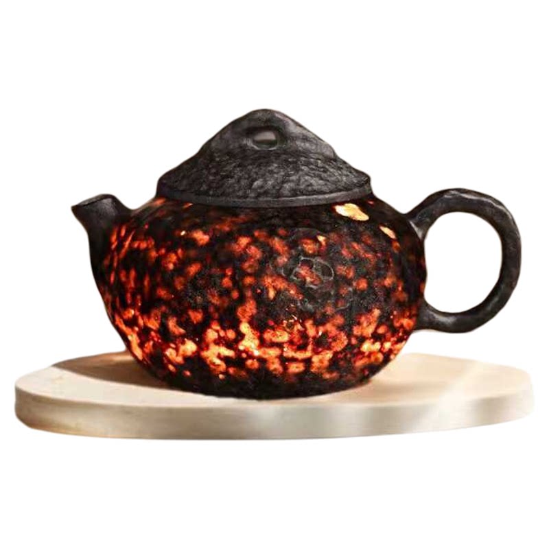 纯手工泡茶中式天然小丑壶冰碛岩
