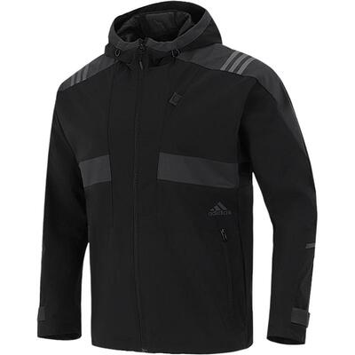 阿迪达斯运动男子连帽拉链外套