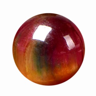 碧玺虎眼石圆珠散珠diy水晶手工饰品串珠配件材料包单颗串珠