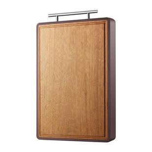 苏泊尔整木黑金檀木菜板抗菌防霉家用双面案板实木厨房砧板切菜板