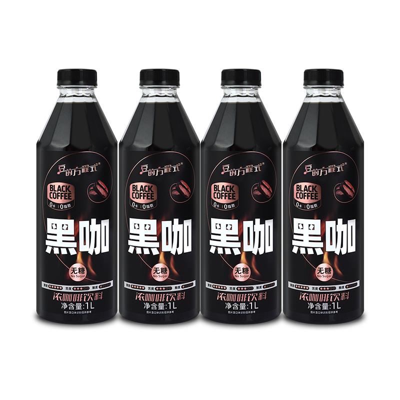 【浓咖啡咖啡爱好者优选】豆的方程式黑咖无糖0脂0卡即饮瓶装咖啡 黑优实拍商品图