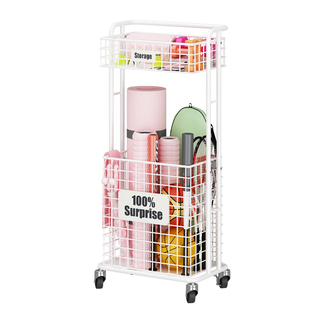 环图健身器材家用瑜伽垫收纳篮运动器材置物架篮球哑铃器械整理筐