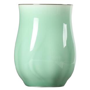 青瓷大号办公水杯功夫茶具茶杯套装大号家用陶瓷马克杯情侣泡茶杯