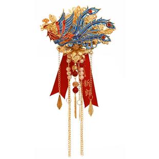 结婚礼龙凤胸花新郎新娘胸针别花一对高级感襟花全套备婚用品大全