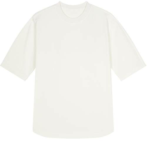 速写奥莱outlets男装秋冬新品短袖重磅T恤宽松圆领纯色简约日常