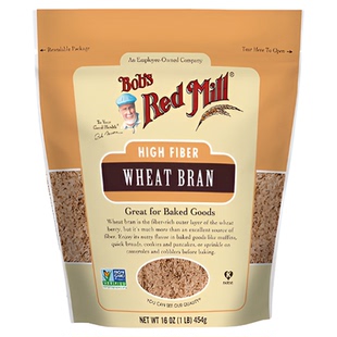 Bob's Red Mill鲍勃红磨坊小麦麸皮即食麦麸皮高纤维烘焙原料辅料
