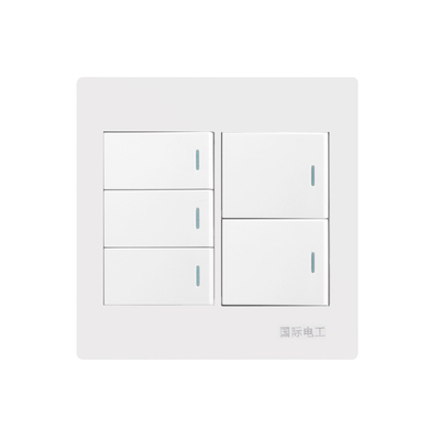 120型墙壁暗装五联大盒双控开关
