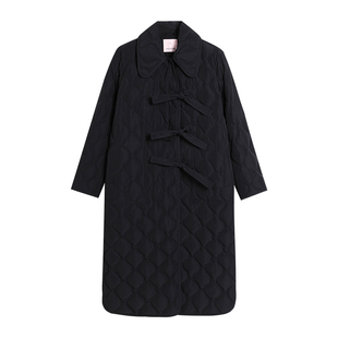 Amazing Song乙颂系带门襟绗缝羽绒服冬季新款休闲厚实保暖棉服女