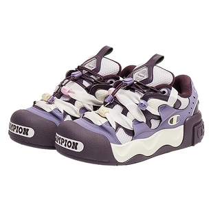 Champion冠军面包鞋2025秋冬新款女开口笑大头鞋男厚底增高休闲鞋