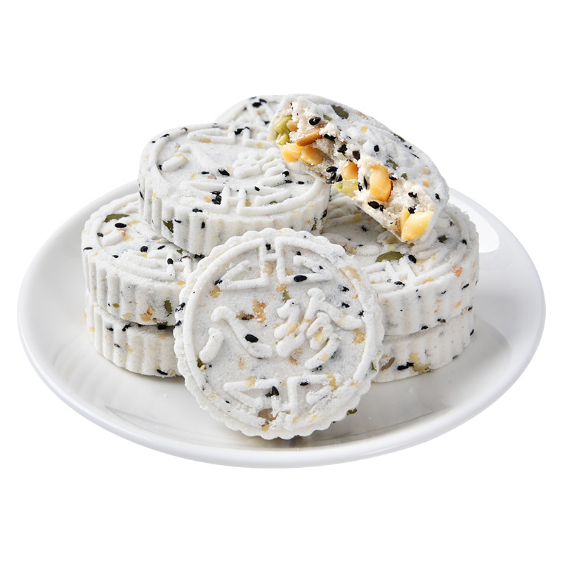 坚果茯苓八珍糕点无蔗糖调健康理零食孕妇芡实脾胃米糕官方旗舰店