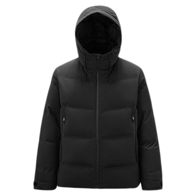 森马防泼水防风外套连帽羽绒服男