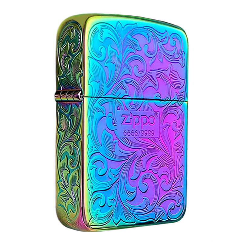 ZIPPO1941幻彩富贵唐草花
