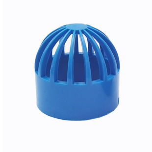 PVC透气帽管件配件网罩海鲜池鱼缸下水口溢水管盖帽网50溢流管帽