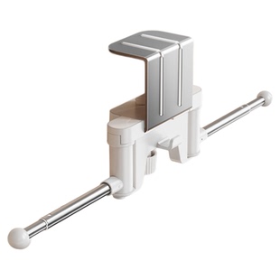 橱柜卷纸架免打孔吊柜下纸巾悬挂架厨房抹布保鲜膜收纳专用置物杆