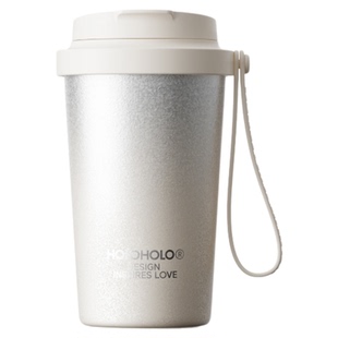 高档送礼纯钛咖啡杯子女生高颜值便携水杯新年礼物保温杯生日礼物