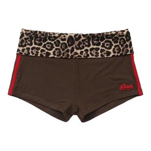 badblood美式复古性感豹纹短裤辣妹修身休闲运动百搭减龄瑜伽库夏