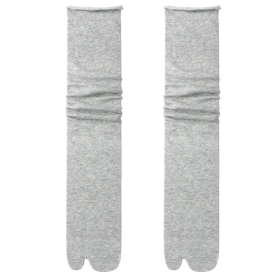 灰色袜子女春夏季薄款分趾袜堆堆