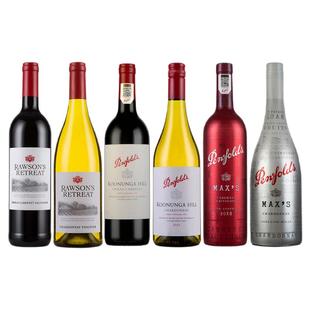 澳洲原瓶进口红酒奔富寇兰山洛神山庄探享家麦克斯干白干红葡萄酒