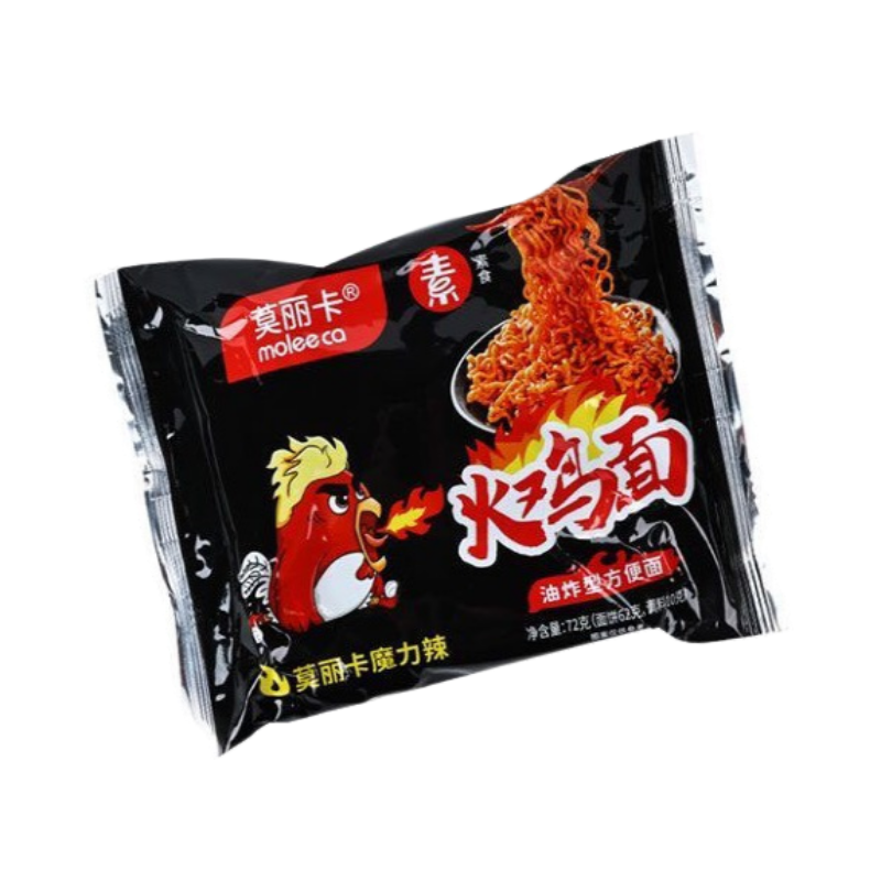 莫丽卡超辣火鸡面袋装素食方便面