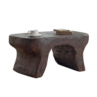 【设计师款】侘寂风实木异型茶几